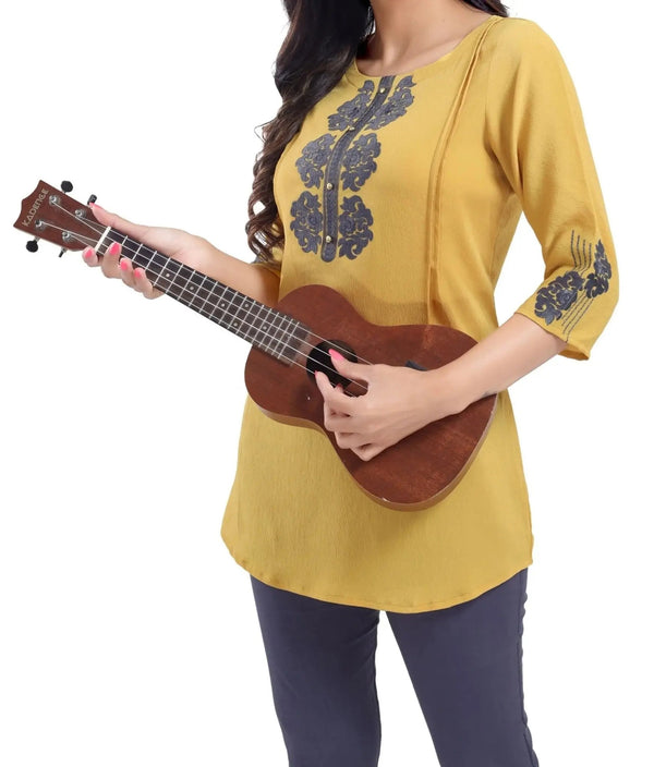 IshDeena Indian Kurtis for Women Indian Style Cotton Tunics Womens Tops Kurta & Peplum - IshDeena