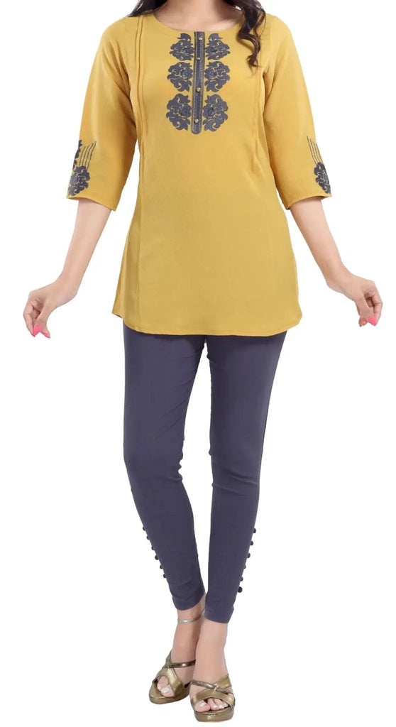 IshDeena Indian Kurtis for Women Indian Style Cotton Tunics Womens Tops Kurta & Peplum - IshDeena