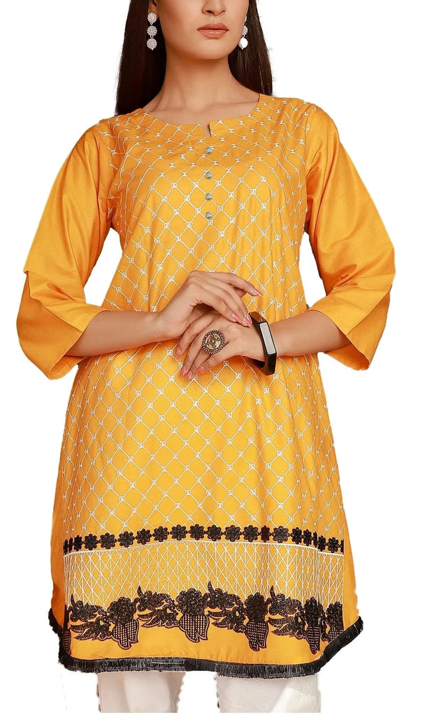 IshDeena Indian Kurtis for Women Indian Style Cotton Tunics Womens Tops Summer Embroidered - IshDeena