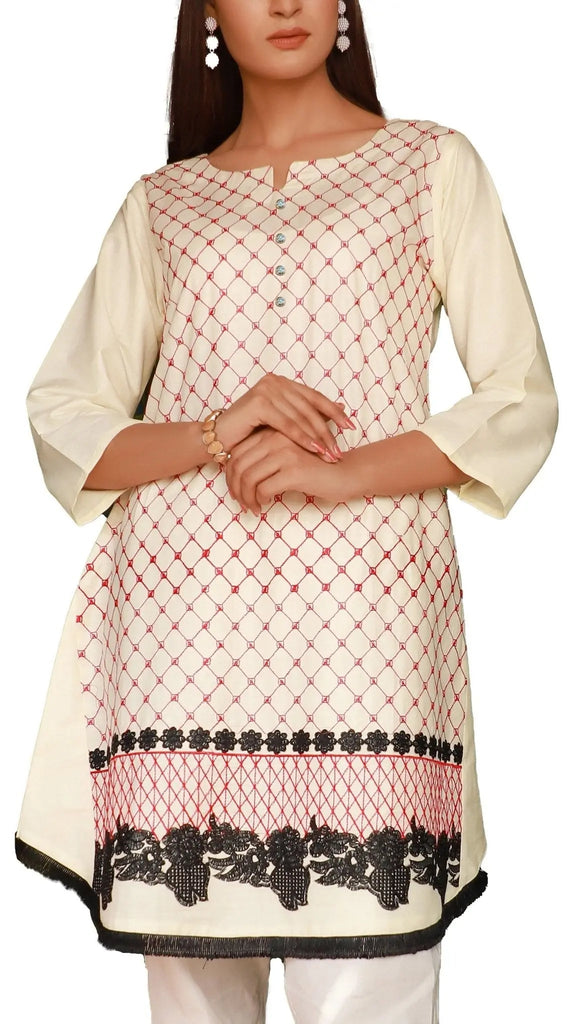 IshDeena Indian Kurtis for Women Indian Style Cotton Tunics Womens Tops Summer Embroidered - IshDeena