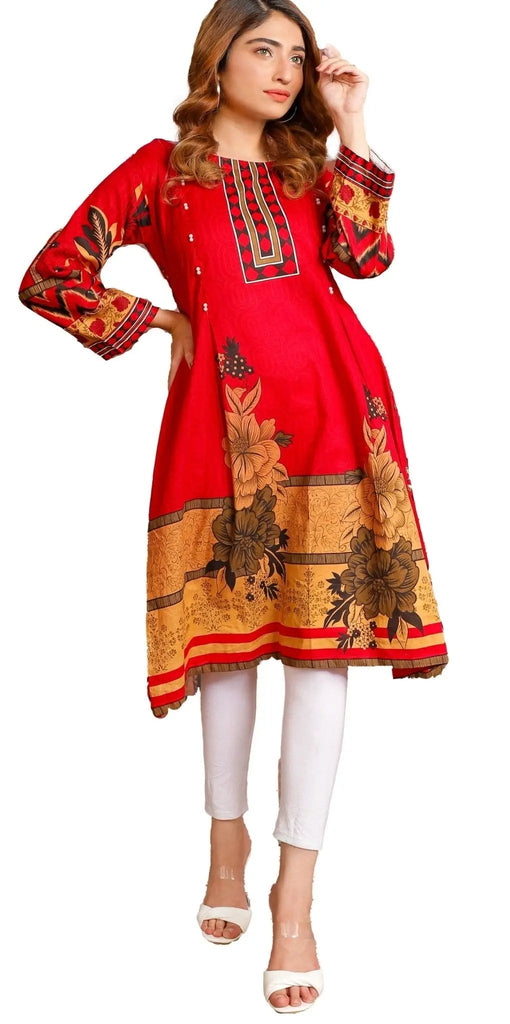 IshDeena Indian Kurtis for Women Pakistani Kurtis for Women Indian Style Cotton Long Top - IshDeena