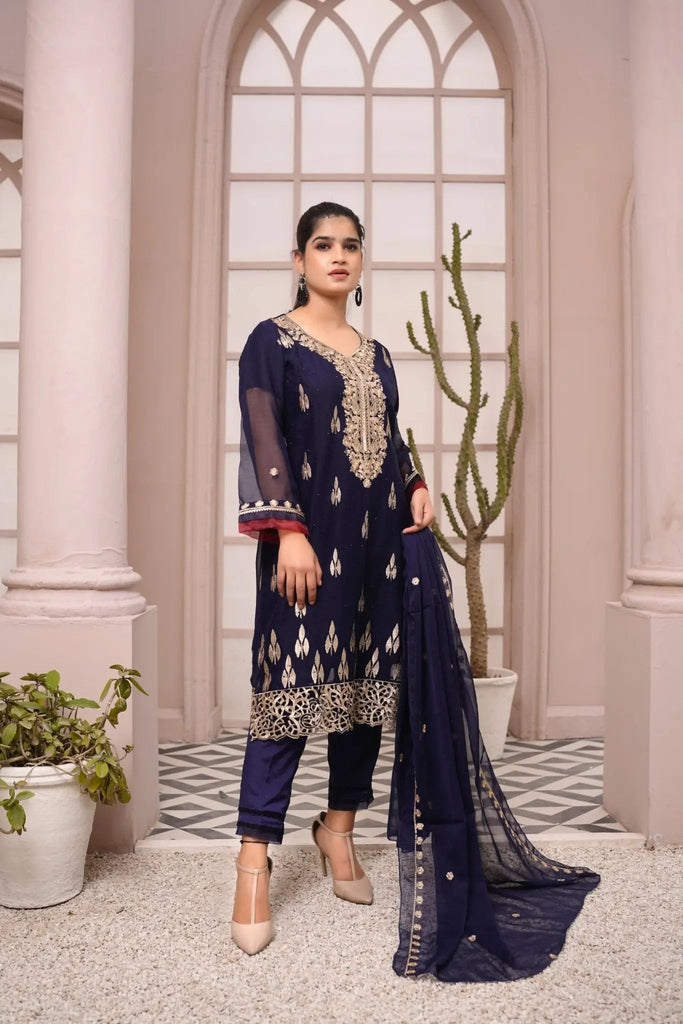 IshDeena Pakistani Dresses for Women Party Wear - Indian Salwar Kameez Suit, Wedding-Ready Chiffon Embroidered 3-Piece Outfit - IshDeena