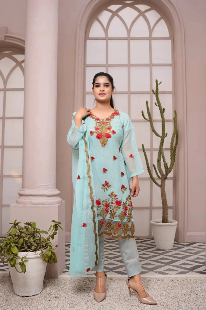 IshDeena Pakistani Dresses for Women Party Wear - Indian Salwar Kameez Suit, Wedding-Ready Chiffon Embroidered 3-Piece Outfit - IshDeena