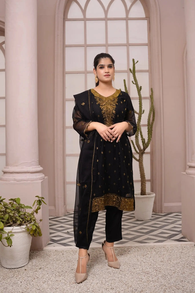 IshDeena Pakistani Dresses for Women Party Wear - Indian Salwar Kameez Suit, Wedding-Ready Chiffon Embroidered 3-Piece Outfit - IshDeena