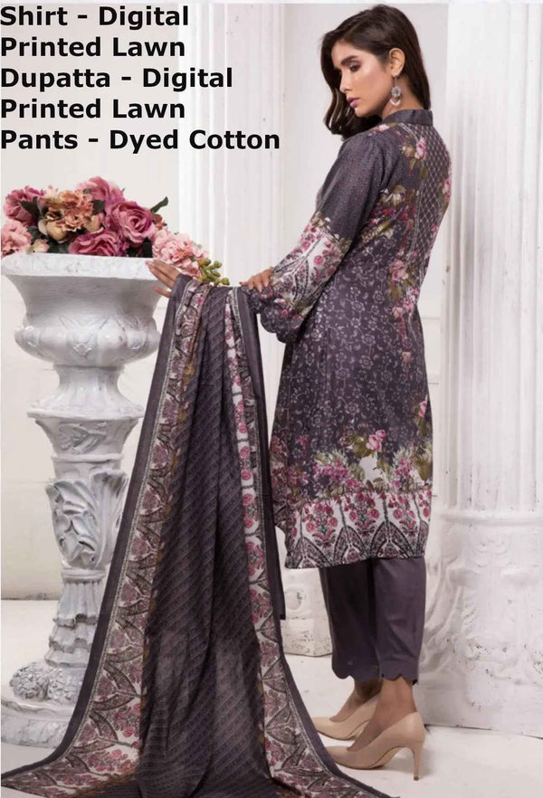 IshDeena Pakistani Dresses for Women Ready to Wear Salwar Kameez Ladies Suit - 3 Piece (Extra Small, Chinese Violet - Printed-Vol2)