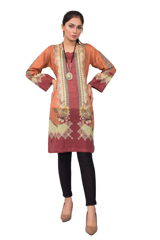 IshDeena Pakistani Kurtis for women Indian Style Cotton Tunics Womens Tops Printed Lawn - IshDeena