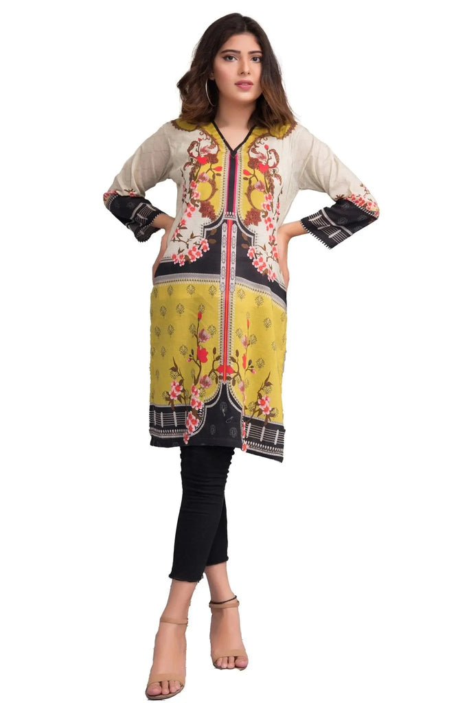 IshDeena Pakistani Kurtis for women Indian Style Cotton Tunics Womens Tops Printed Lawn - IshDeena