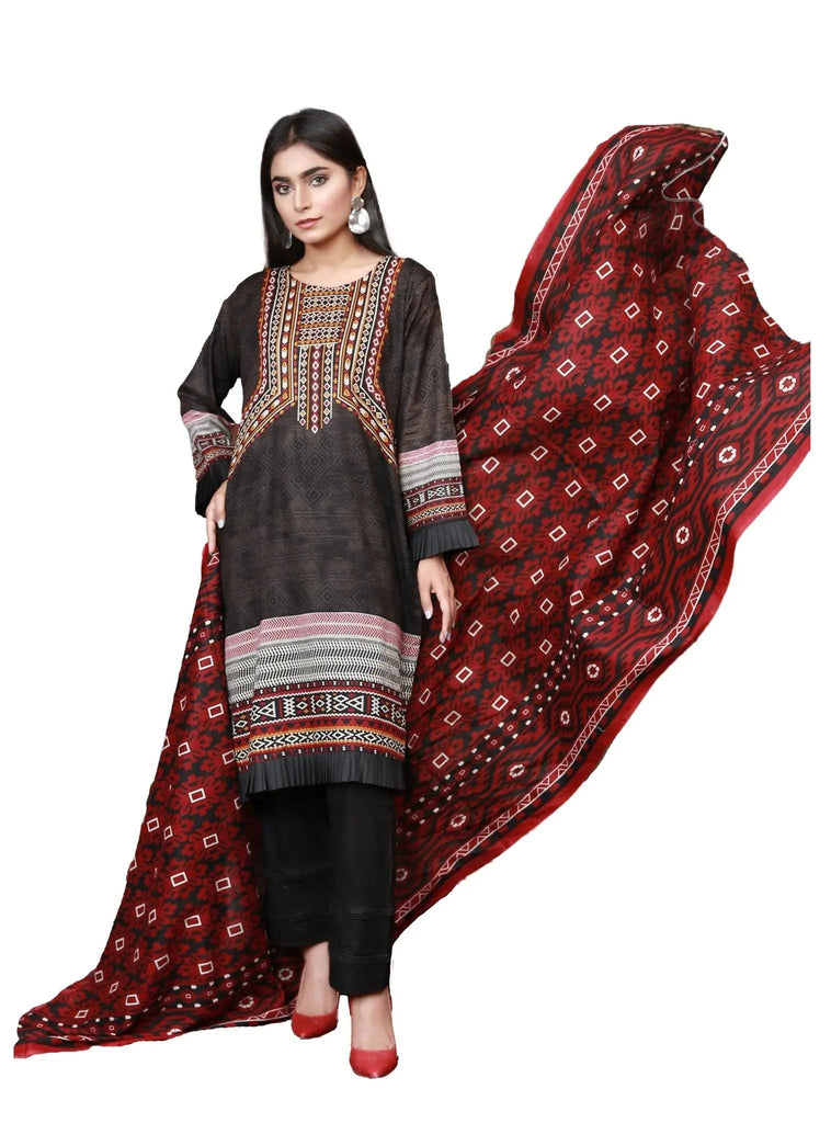 IshDeena Pakistani Lawn Salwar Kameez Indian Dresses for Women Ready to Wear Printed - IshDeena