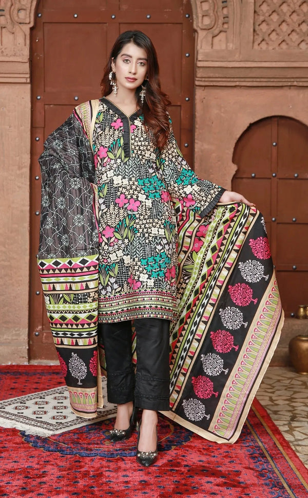 IshDeena Pakistani Lawn Salwar Kameez Indian Dresses for Women Ready to Wear Printed - IshDeena