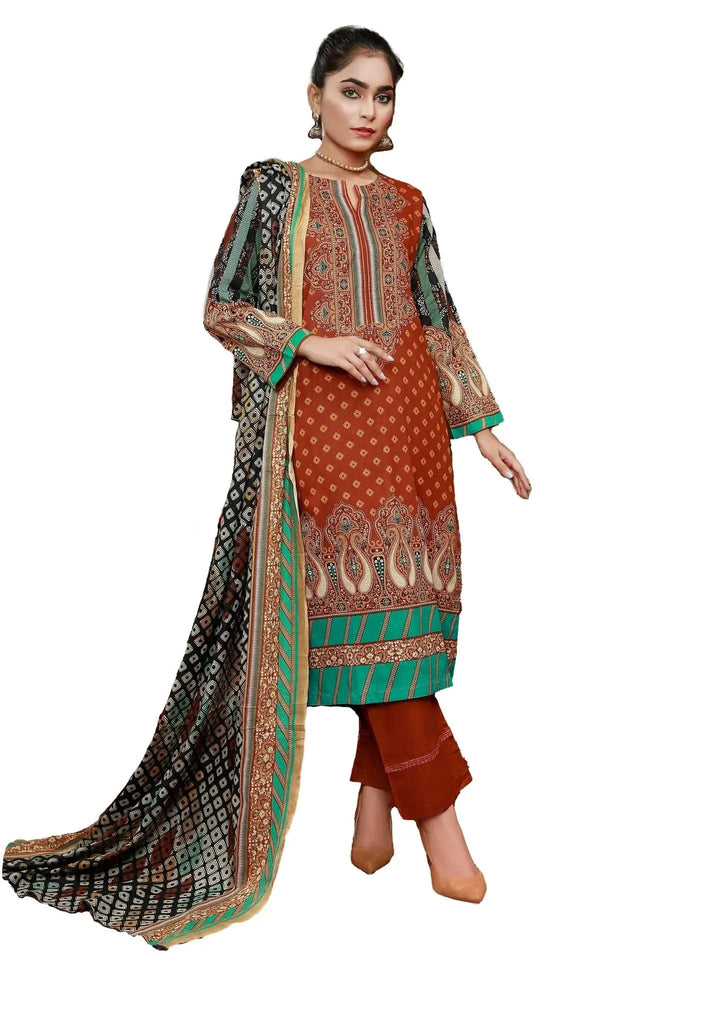 IshDeena Pakistani Lawn Salwar Kameez Indian Dresses for Women Ready to Wear Printed - IshDeena