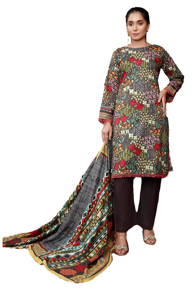 IshDeena Pakistani Lawn Salwar Kameez Indian Dresses for Women Ready to Wear Printed - IshDeena