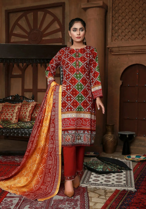 IshDeena Pakistani Lawn Salwar Kameez Indian Dresses for Women Ready to Wear Printed - IshDeena