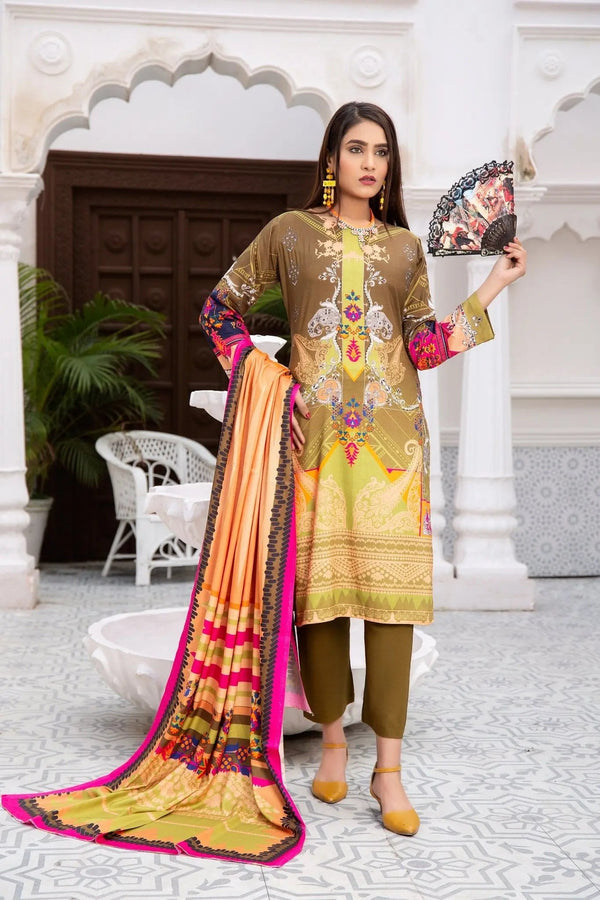IshDeena Pakistani Linen Salwar Kameez Indian Dresses for Women Ready to Wear 3 Pieces - IshDeena