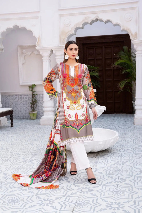 IshDeena Pakistani Linen Salwar Kameez Indian Dresses for Women Ready to Wear 3 Pieces - IshDeena