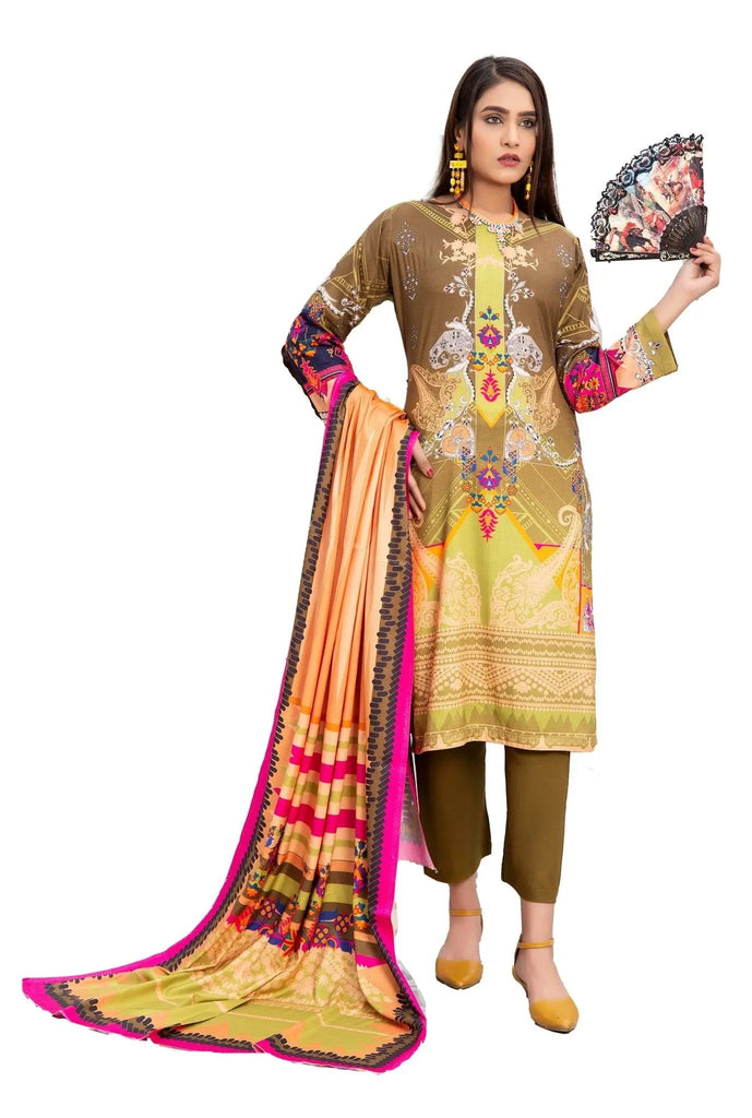 IshDeena Pakistani Linen Salwar Kameez Indian Dresses for Women Ready to Wear 3 Pieces - IshDeena