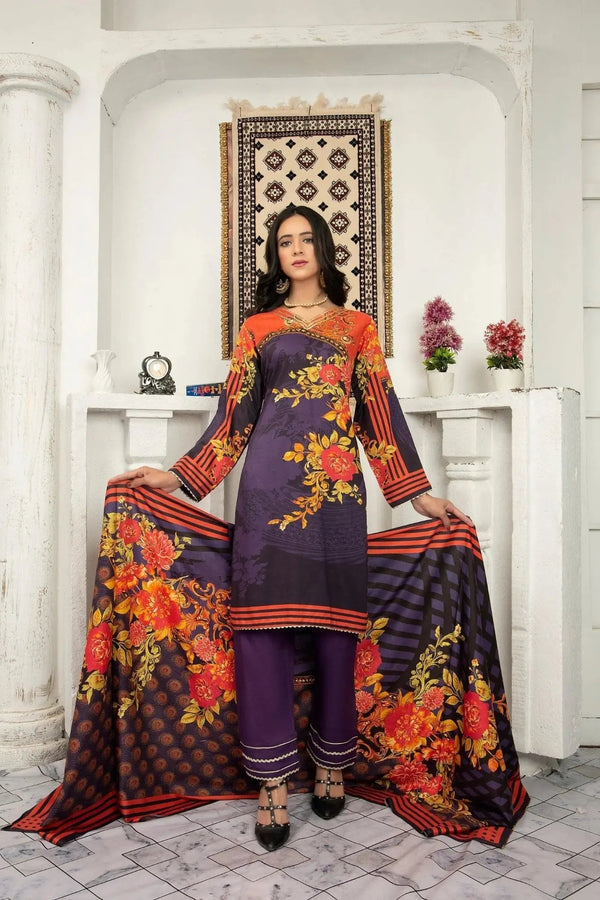 IshDeena Pakistani Linen Salwar Kameez Indian Dresses for Women Ready to Wear 3 Pieces - IshDeena