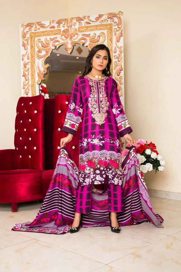 IshDeena Pakistani Salwar Kameez Indian Dresses for Women Ready to Wear Embroider Merino - IshDeena