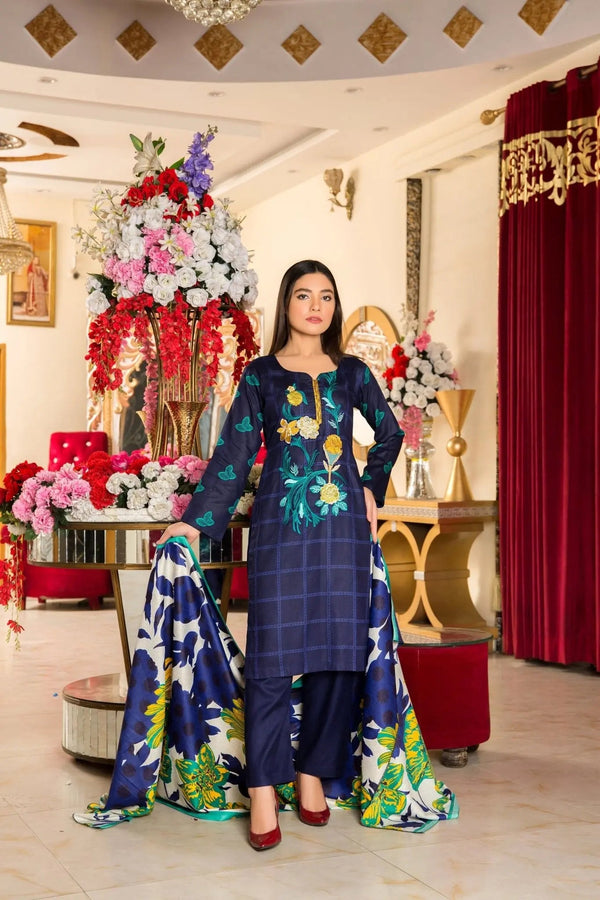 IshDeena Pakistani Salwar Kameez Indian Dresses for Women Ready to Wear Embroider Merino - IshDeena