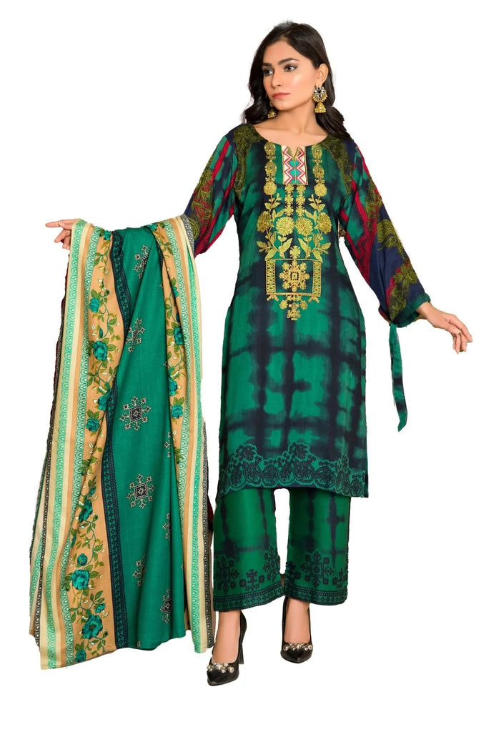 IshDeena Pakistani Salwar Kameez Indian Dresses for Women Ready to Wear Embroider Merino - IshDeena