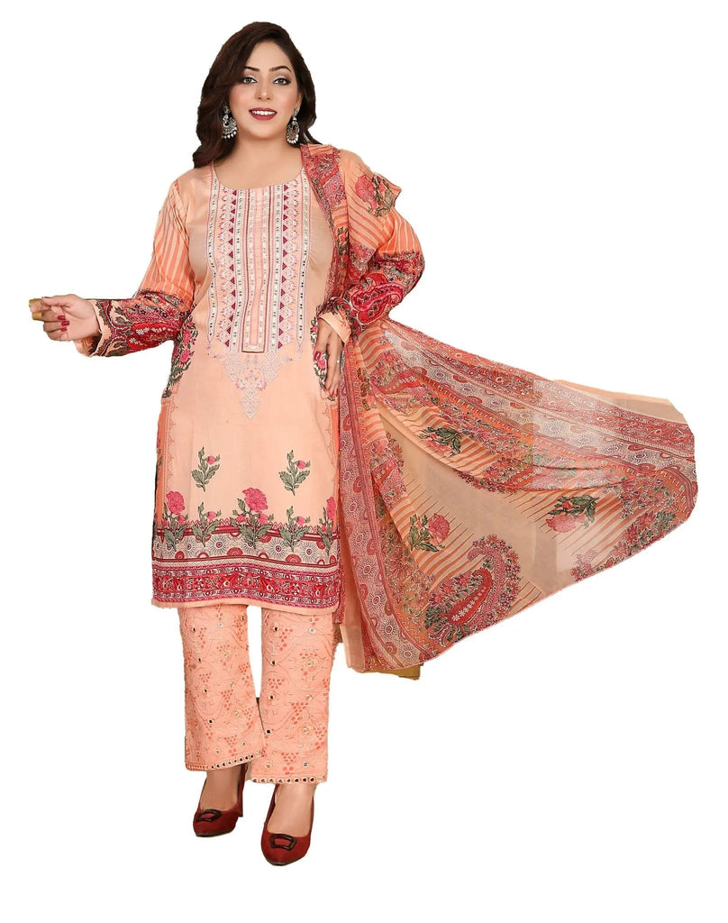 IshDeena Salwar Kameez Suit Women Ready to Wear Indian Pakistani Party Wear Dresses Lawn - IshDeena