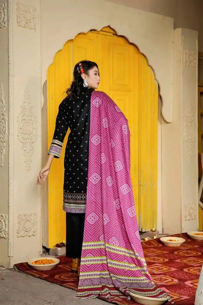 IshDeena Cotton Cambric Pakistani Salwar Kameez Women Dresses - Kapaas Collection - IshDeena