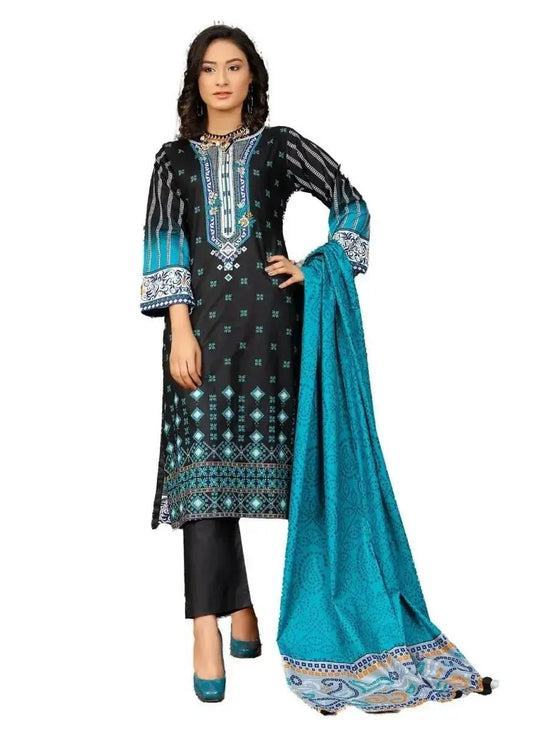 IshDeena Cotton Cambric Salwar Kameez Indian Pakistani Women Dresses - Kapaas Collection - IshDeena