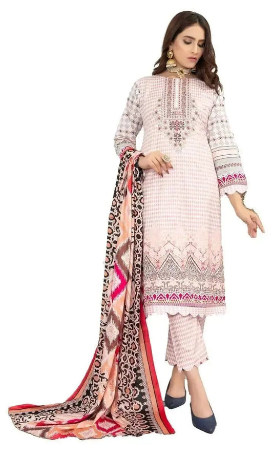 IshDeena Cotton Cambric Salwar Kameez Indian Pakistani Women Dresses - Kapaas Collection - IshDeena