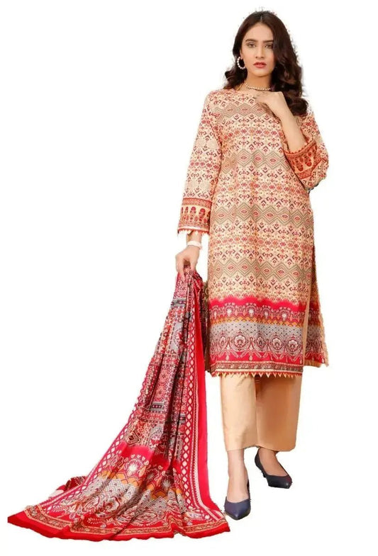 IshDeena Cotton Cambric Salwar Kameez Indian Pakistani Women Dresses - Kapaas Collection - IshDeena