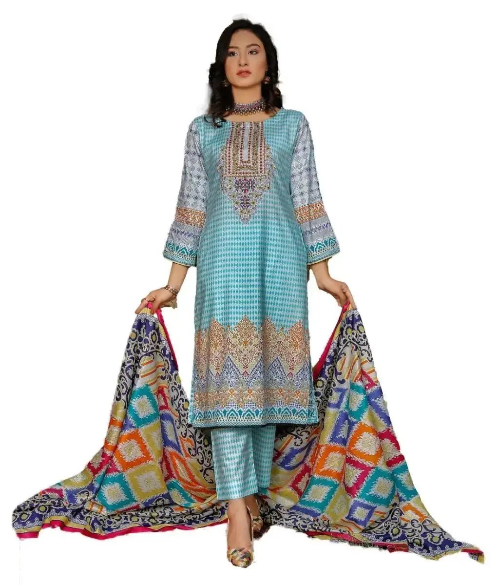 IshDeena Cotton Cambric Salwar Kameez Indian Pakistani Women Dresses - Kapaas Collection - IshDeena