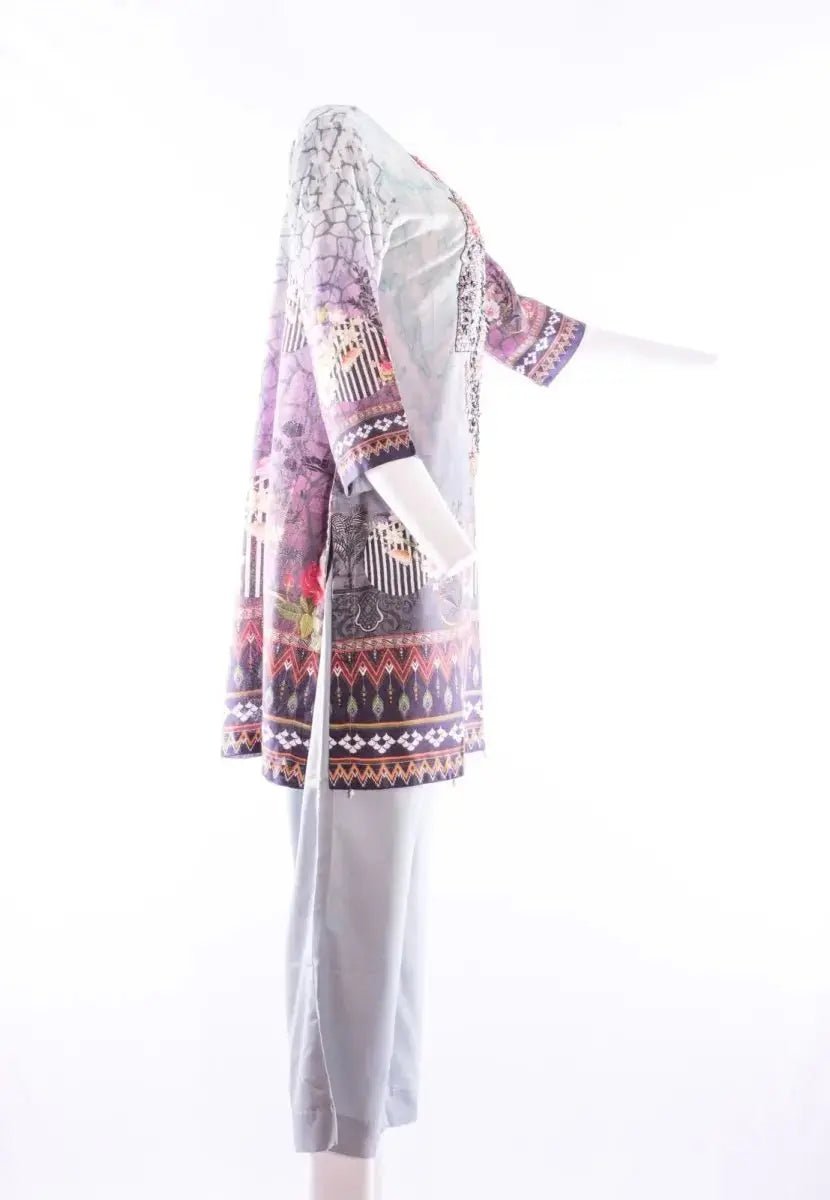 IshDeena Embroidered Indian Pakistani Dresses for Women - Wool Shawl Three Piece Set - IshDeena