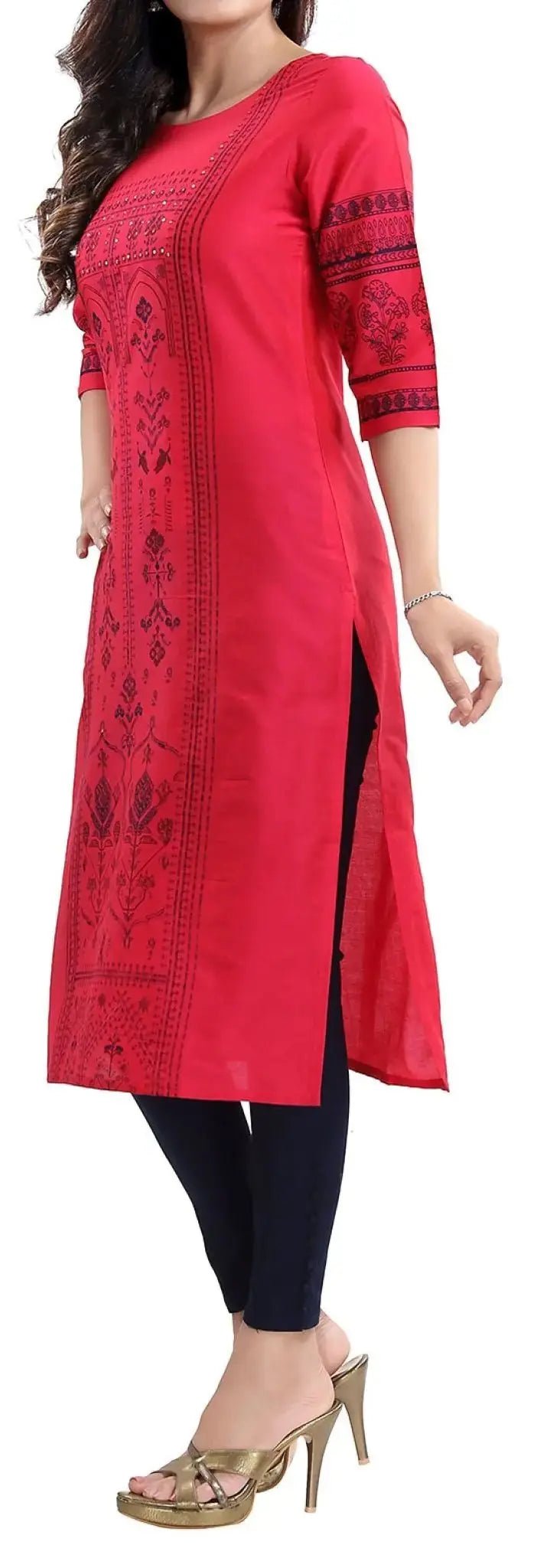 IshDeena Indian Kurtis for Women Indian Style Cotton Tunics Womens Tops Kurta & Peplum - IshDeena