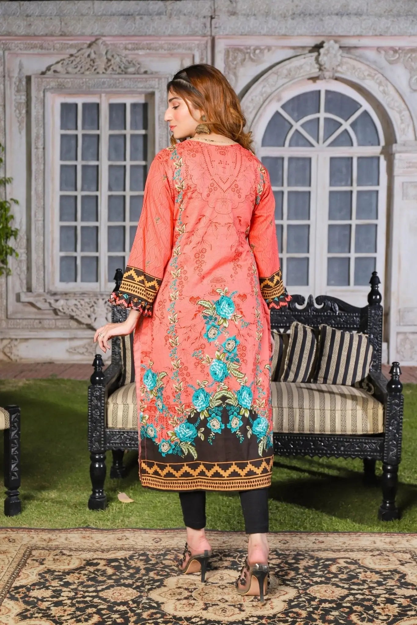 IshDeena Indian Kurtis for Women Pakistani Kurtis for Women Indian Style Cotton Long Top - IshDeena