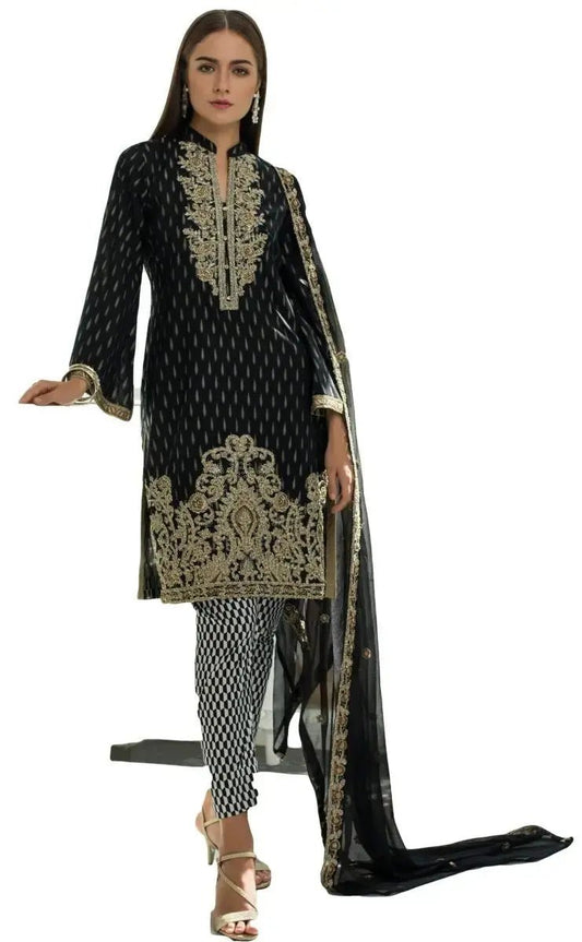 IshDeena Pakistani Dress Apparel Fabric for Women. Shirt. Trousers, and Dupatta - IshDeena