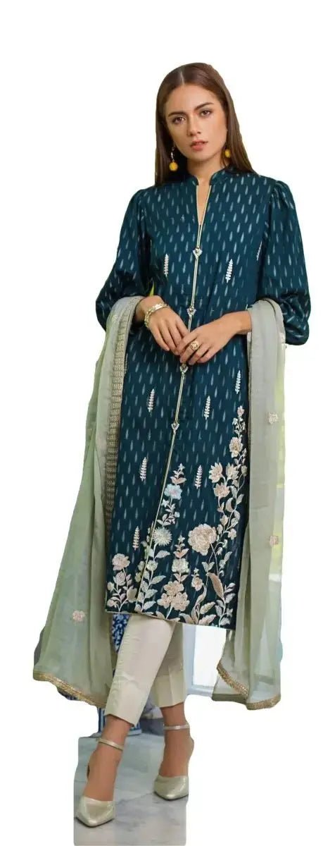 IshDeena Pakistani Dress Apparel Fabric for Women. Shirt. Trousers, and Dupatta - IshDeena