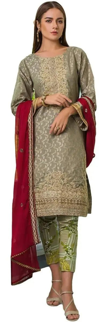 IshDeena Pakistani Dress Apparel Fabric for Women. Shirt. Trousers, and Dupatta - IshDeena