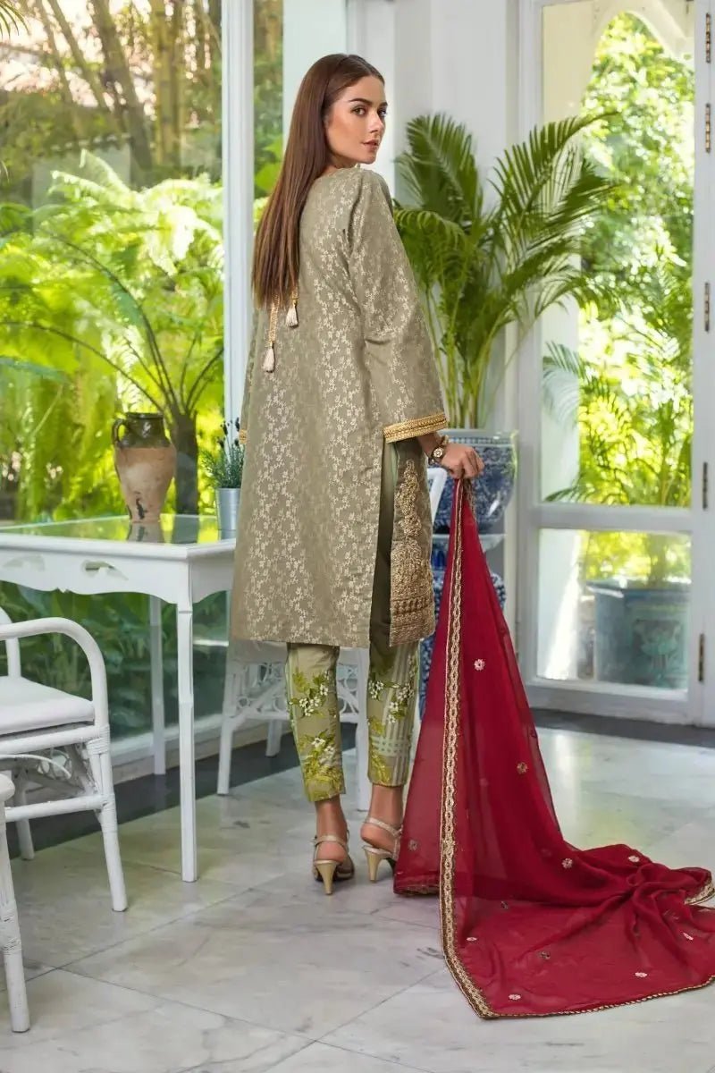 IshDeena Pakistani Dress Apparel Fabric for Women. Shirt. Trousers, and Dupatta - IshDeena