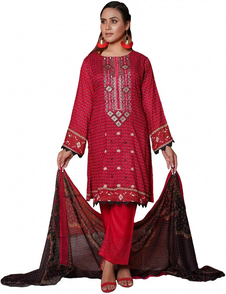 IshDeena Pakistani Indian Dresses for Women Ready to Wear Suits Linen Three Piece Dress - IshDeena