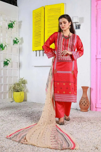 IshDeena Pakistani Lawn Salwar Kameez Indian Dresses for Women Ready to Wear Embroidered - IshDeena