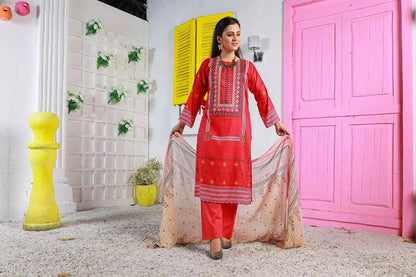 IshDeena Pakistani Lawn Salwar Kameez Indian Dresses for Women Ready to Wear Embroidered - IshDeena