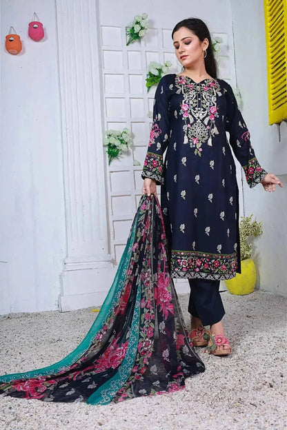 IshDeena Pakistani Lawn Salwar Kameez Indian Dresses for Women Ready to Wear Embroidered - IshDeena