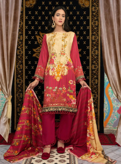 IshDeena Pakistani Linen Salwar Kameez Indian Dresses for Women Ready to Wear 3 Pieces - IshDeena