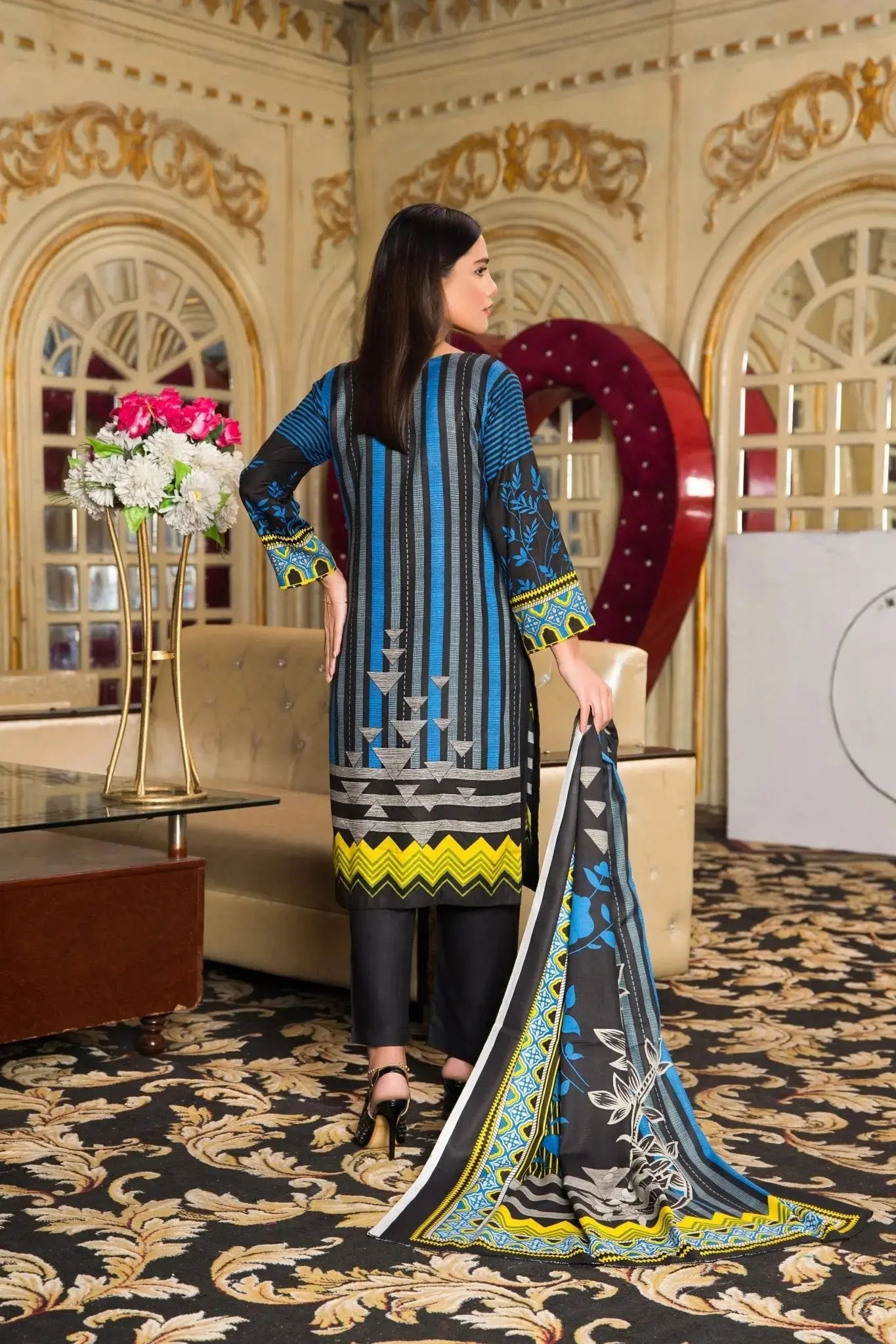 IshDeena Pakistani Salwar Kameez Indian Dresses for Women Ready to Wear Embroider Merino - IshDeena