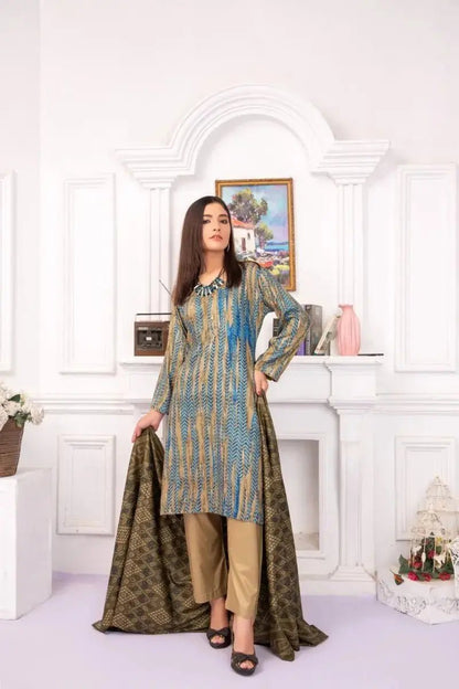 IshDeena Pakistani Salwar Kameez Women Dresses Stitched 3 Pieces Suits - Sadaf Collection - IshDeena