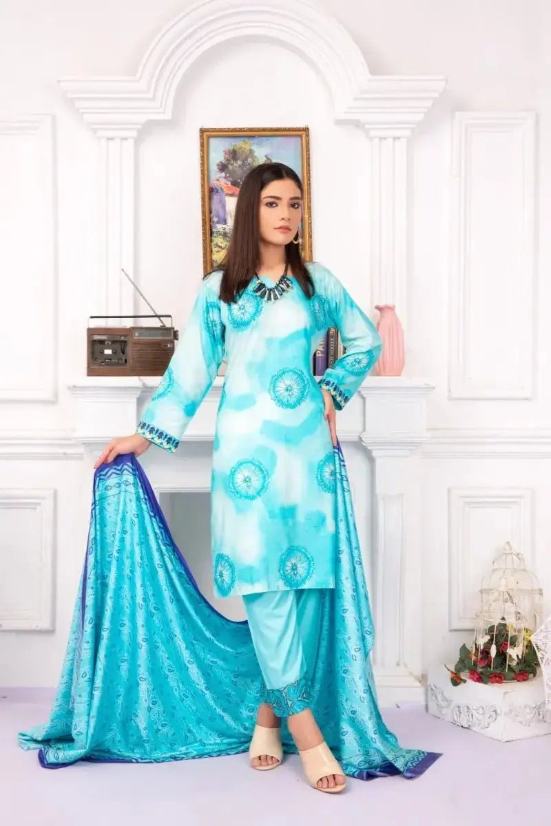 IshDeena Pakistani Salwar Kameez Women Dresses Stitched 3 Pieces Suits - Sadaf Collection - IshDeena