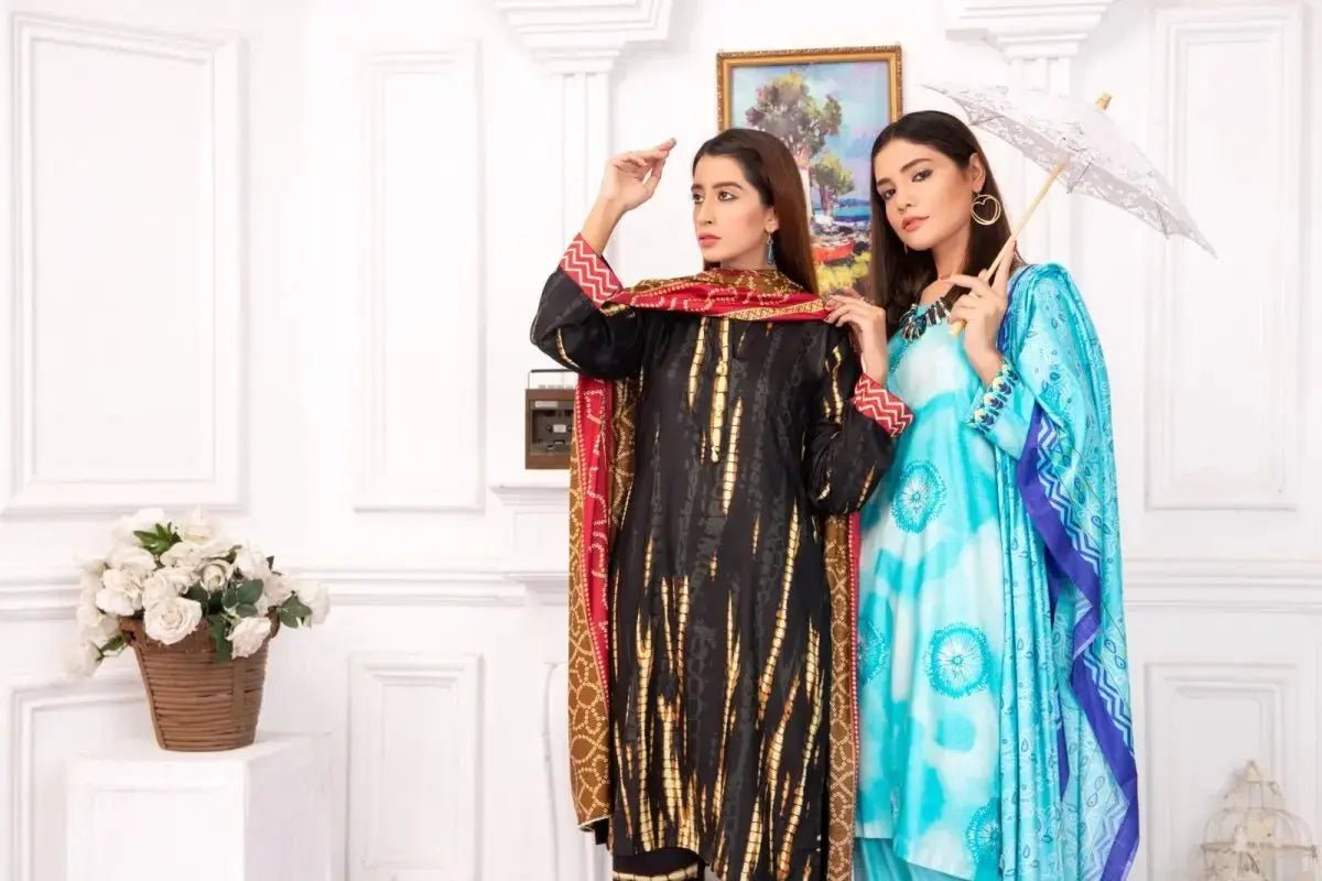 IshDeena Pakistani Salwar Kameez Women Dresses Stitched 3 Pieces Suits - Sadaf Collection - IshDeena