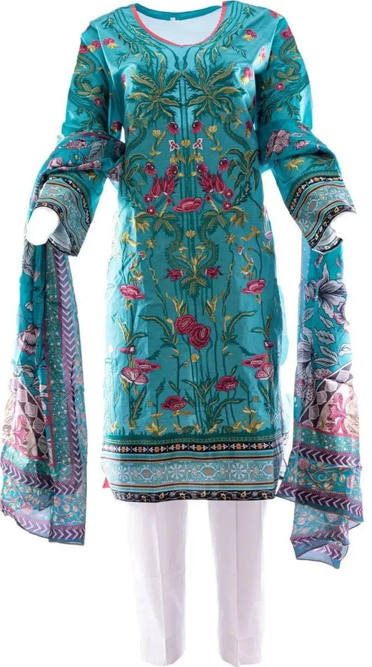 IshDeena Pakistani Women Dresses Stitched Three Pieces Suit S - 3XL - Al Noor Collection - IshDeena