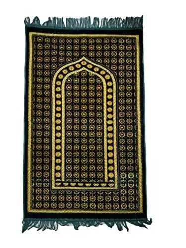 Muslim Namaz Prayer Mats - Thick Plush Beautiful Long Lasting Rugs for Masjid and Homes - IshDeena