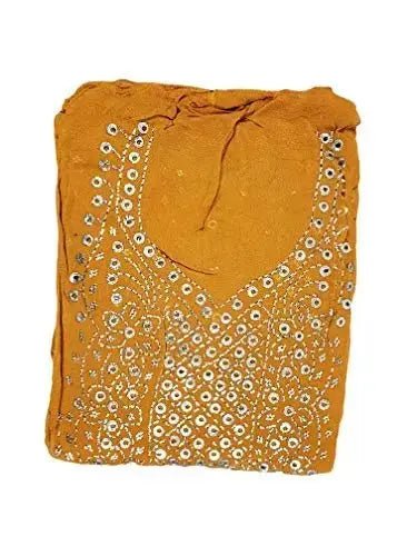Pakistani Dresses for Women. Dupatta & Kameez Set - 2 Piece Not-Stitched Fabric - IshDeena