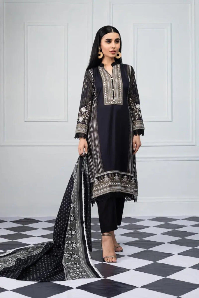 Stylish Plain Top Shirt And Printed Trouser For Ladies Price in Pakistan -  View Latest Collection of Shalwar Kameez