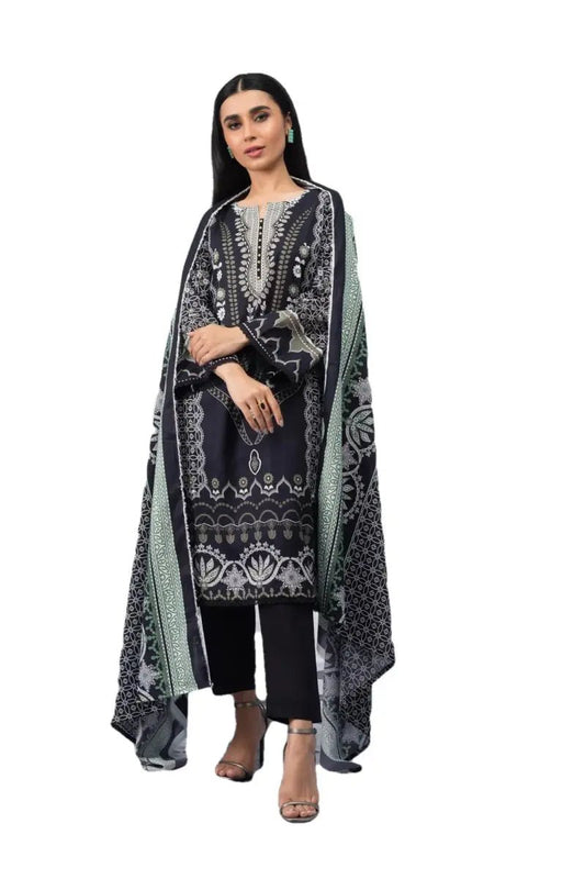 Ready to Wear Printed Lawn Pakistani Dresses for Women Shalwar, Kameez with Dupatta - Three Piece Set - IshDeena